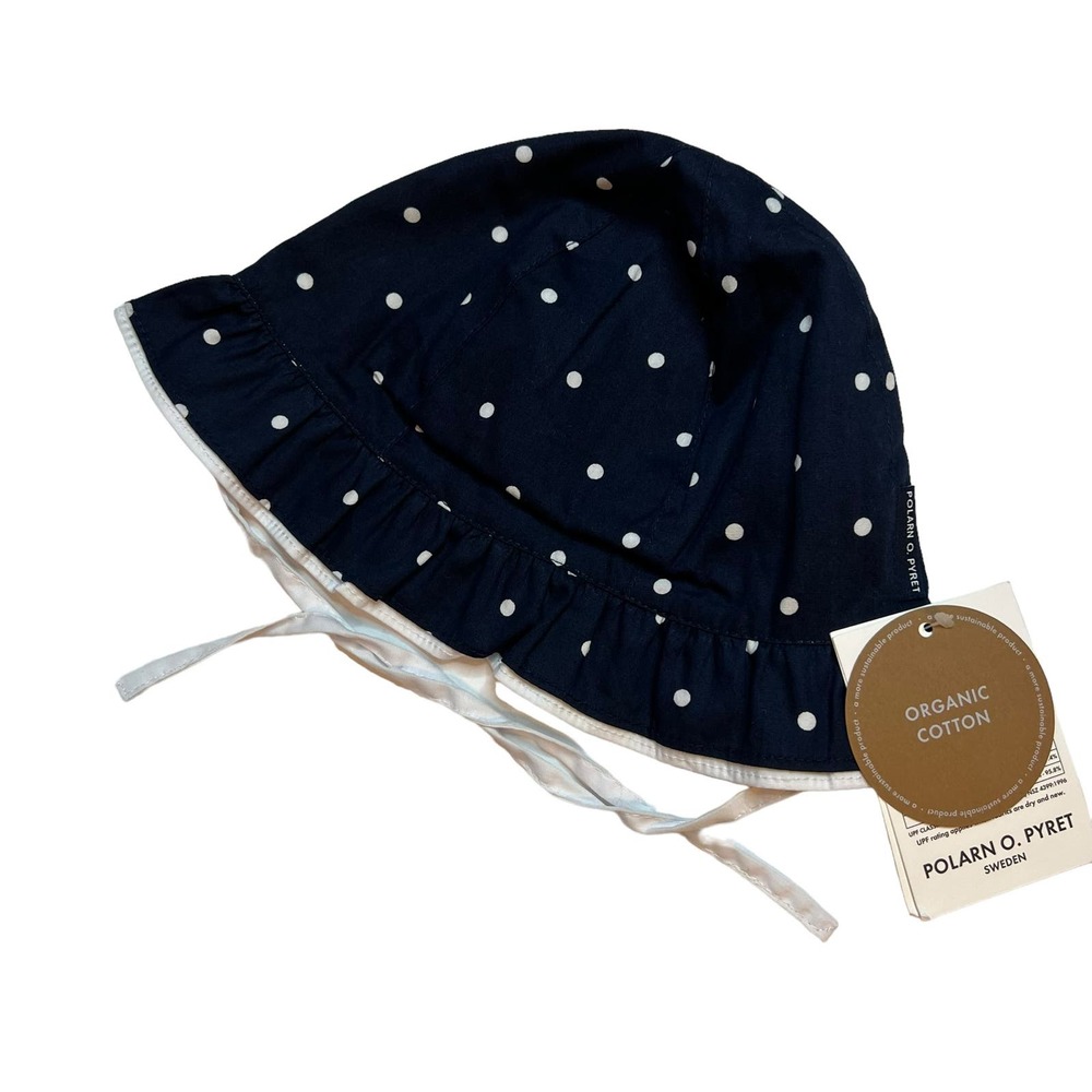 Polarn O Pyret Girls Summer Hat Blue Size 1-2 Year New - Picture 3 of 7